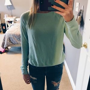 teal sweater